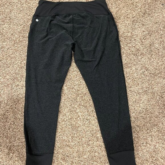 Zella Women's Stretchy Knit Jogger Pant, Heather Black/Gray, Size XL - Picture 3 of 6